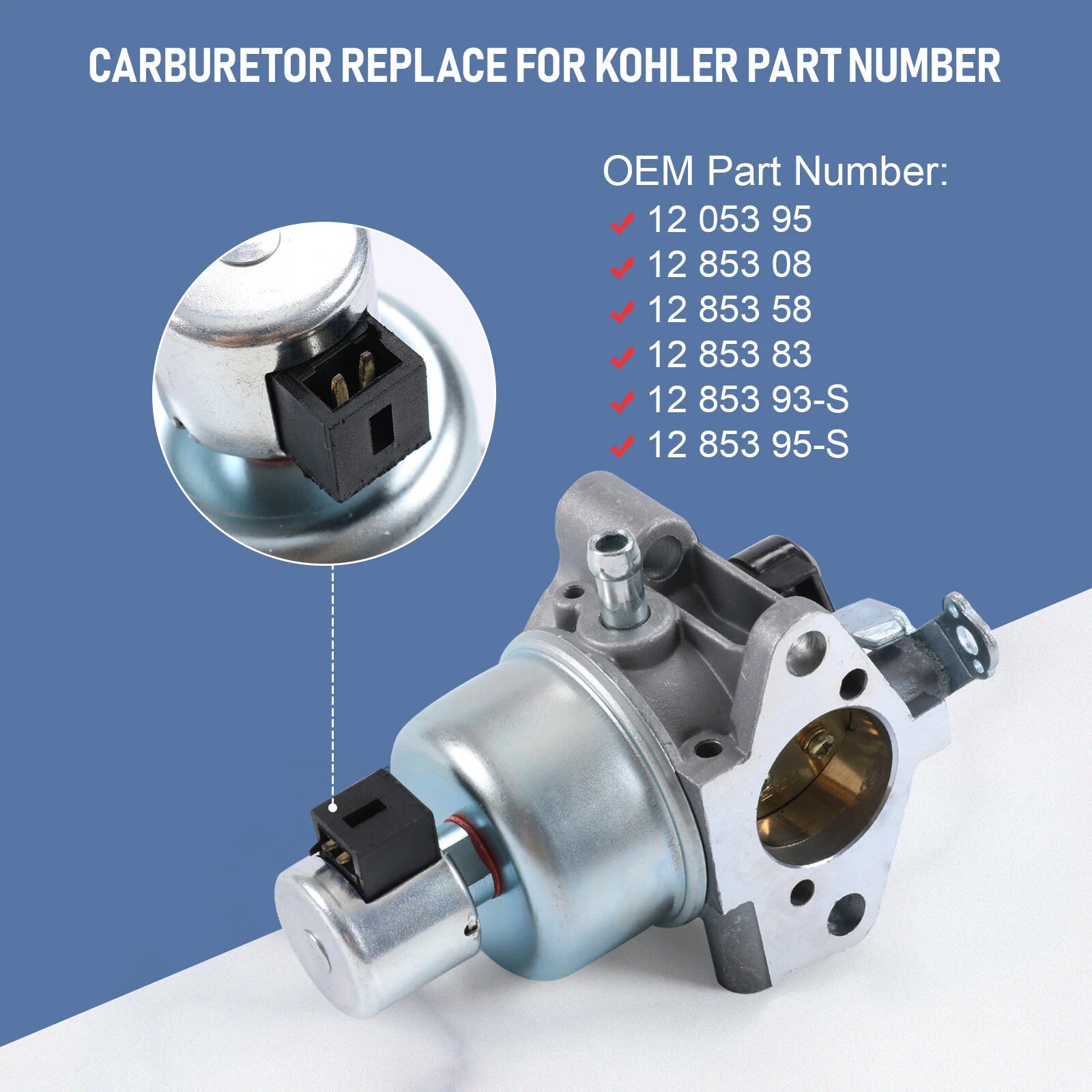 Carburetor for Kohler CV12.5 CV13 CV14 CV15