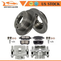 2X Rear Brake Calipers & Rotors with Ceramic Pads for Dodge Caliber (2007–2012)