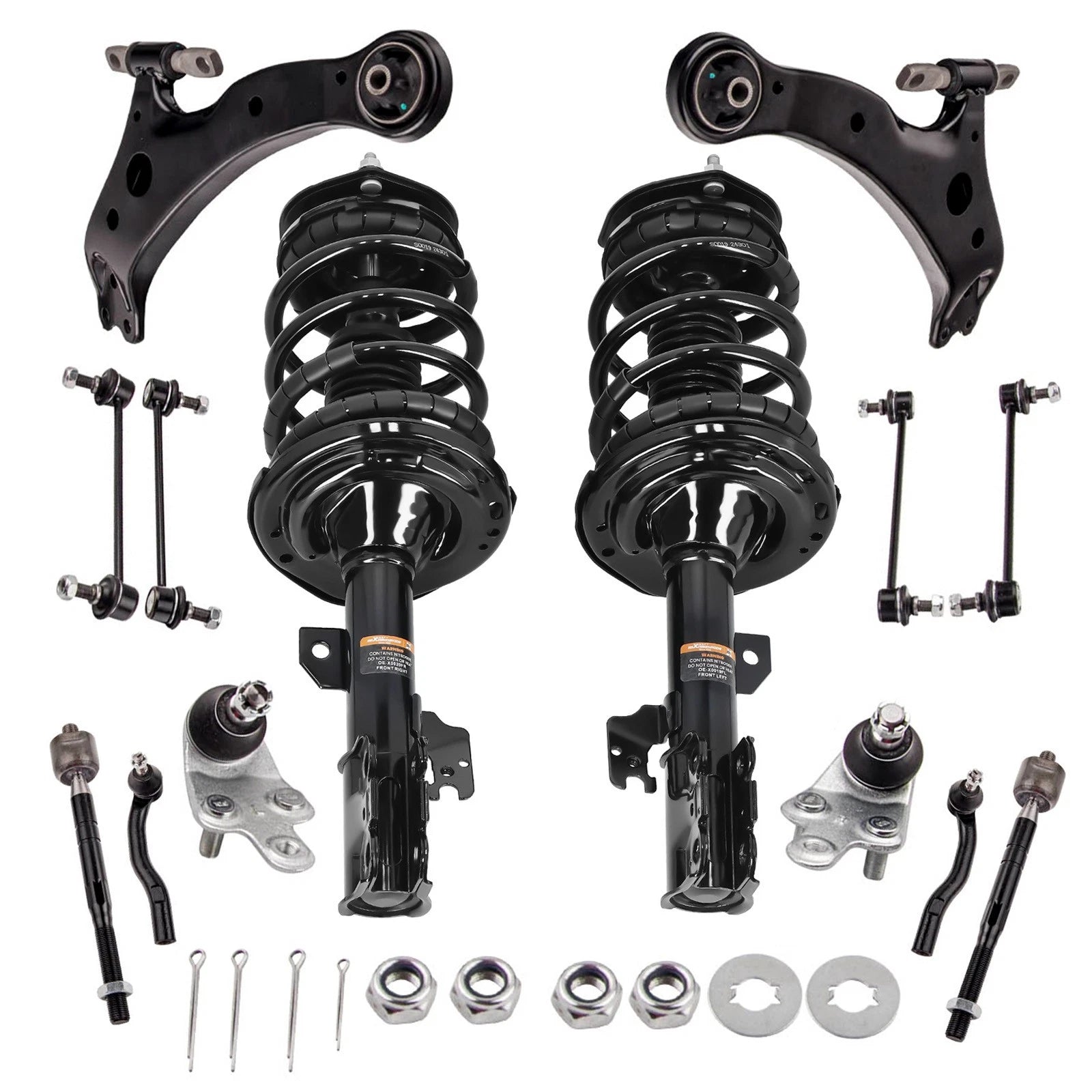 Front Strut w/ Control Arm & Sway Bar End Link for Toyota Camry (2007–2011)