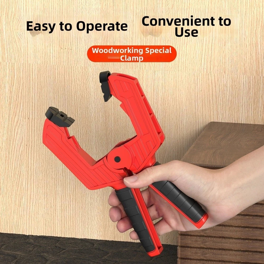 Woodworking Clamp with Rubber Coated Non Slip Handle for