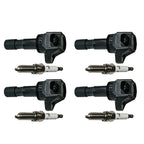 Set of 4 Ignition Coils & Spark Plugs for Honda Civic (2012)