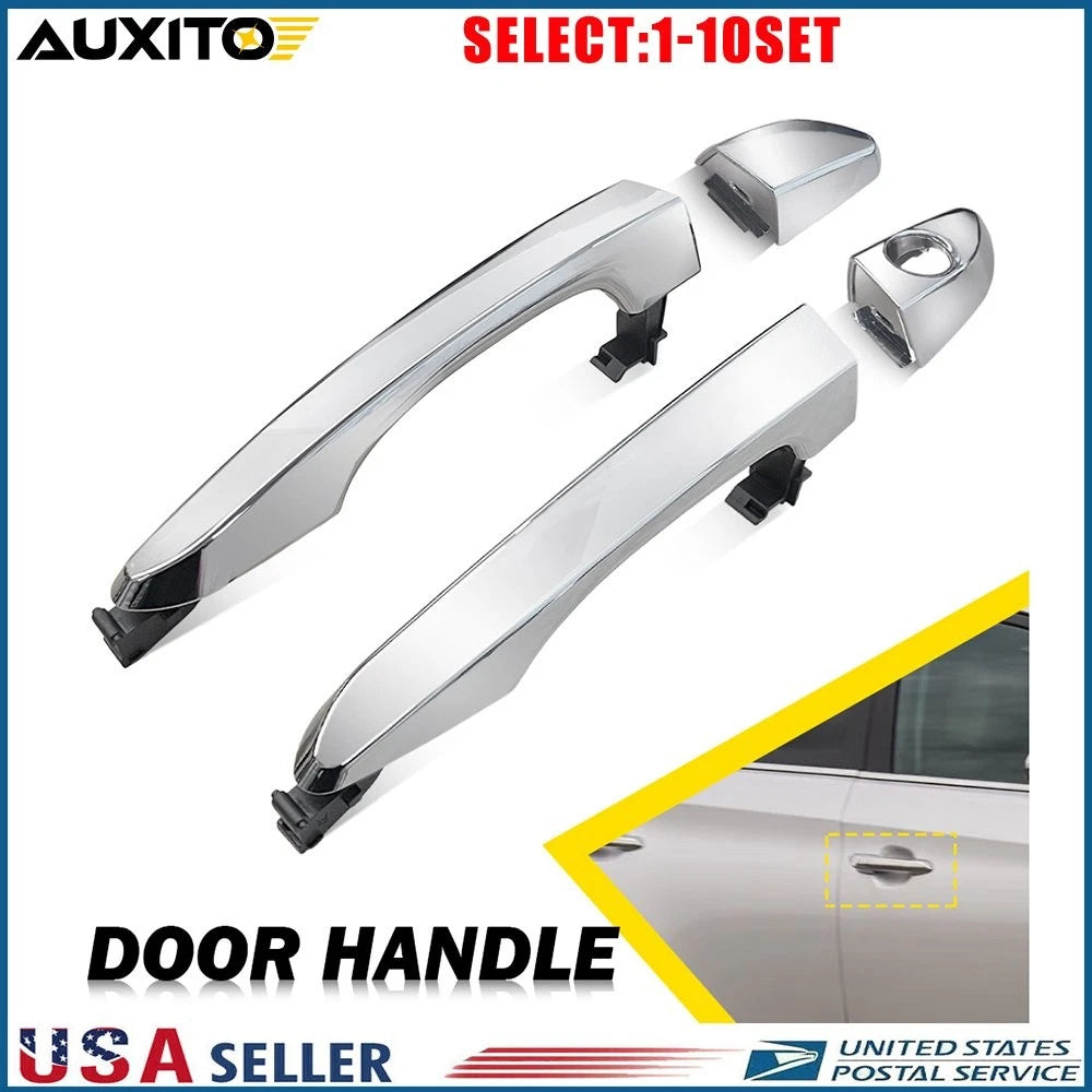 Set of 2 Chrome Exterior Door Handles for Hyundai Tucson (2016–2021)