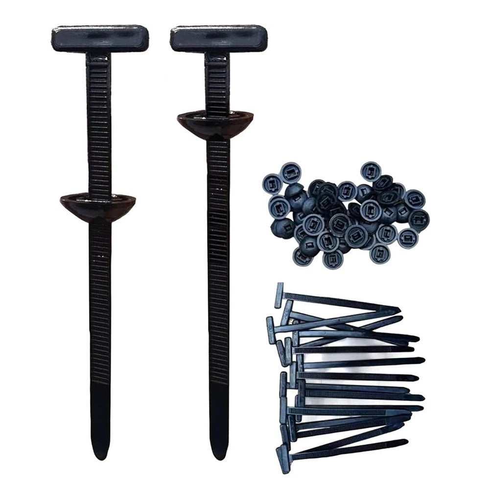 Set of 100 Nylon Cable Ties Self Locking Fasteners for Various Applications