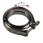 3" V-Band Clamp with 2 Flange Kit for Exhaust Downpipe (Universal)