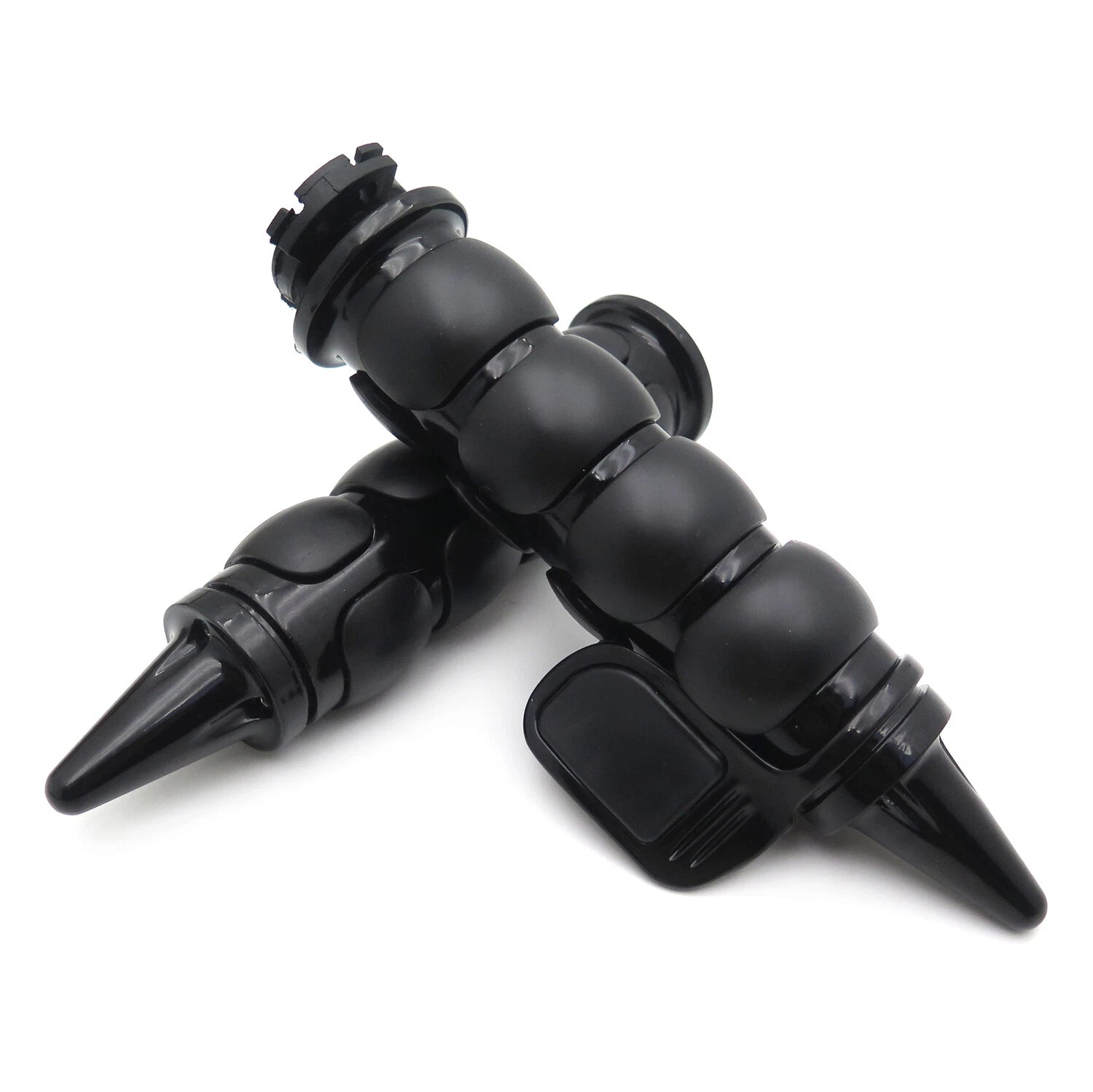 Black Handlebar Hand Grips 25mm Throttle Boss for Harley Touring Sportster