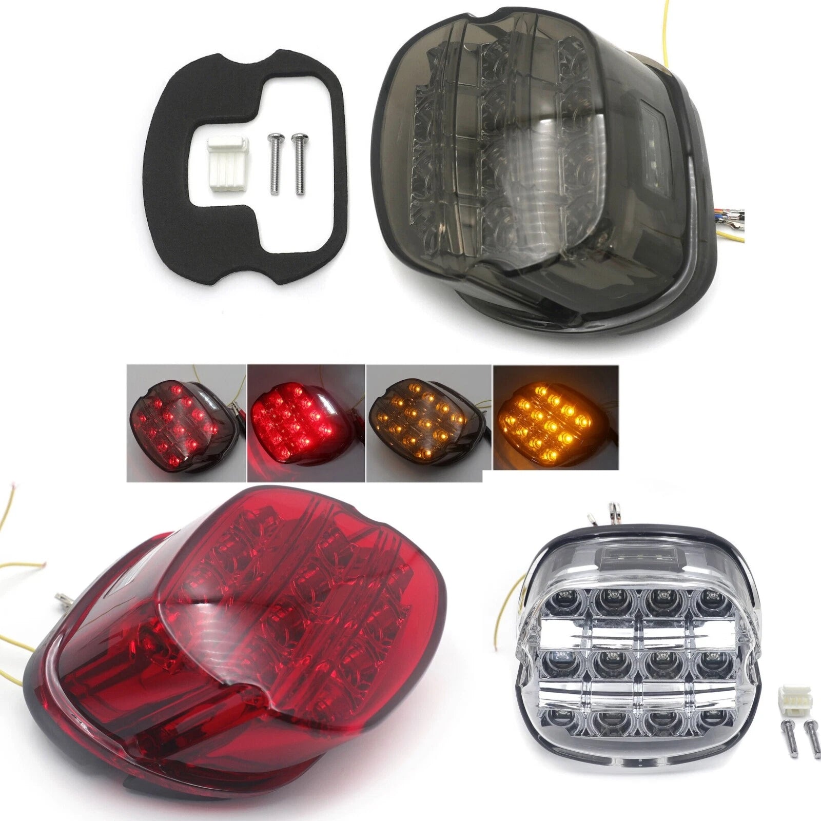 Layback LED Taillight for Harley Softail Electra Dyna Sportster (2018–2023)