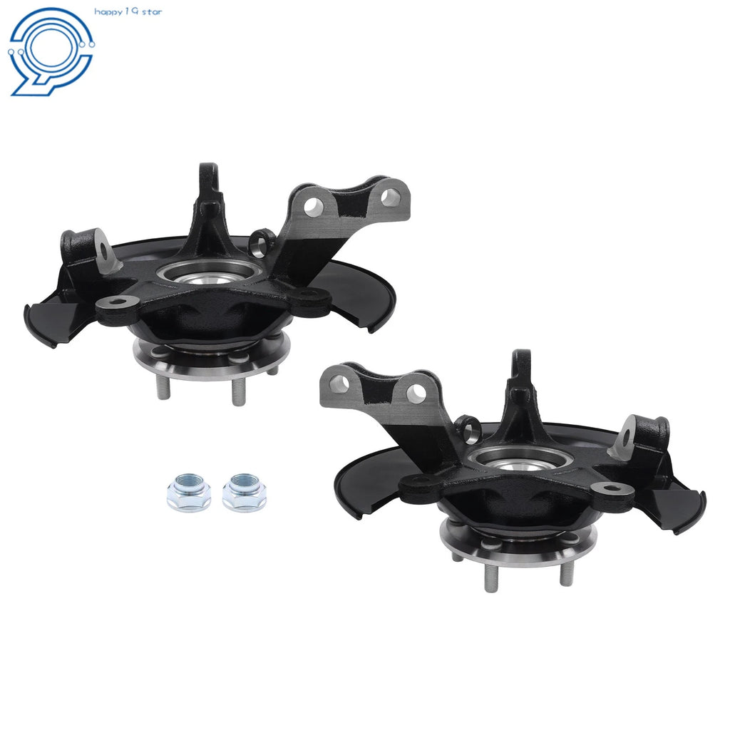 Set of 2 Front Left & Right Steering Knuckle & Wheel Hub Bearing Assembly for Honda Pilot