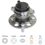 Wheel Hub for Toyota Yaris (2006–2014) Rear with Bearing & Sensor