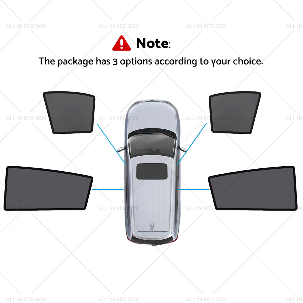 Magnetic Sun Shades for Nissan Tiida (2004–2010) C11 Hatch Front Windows