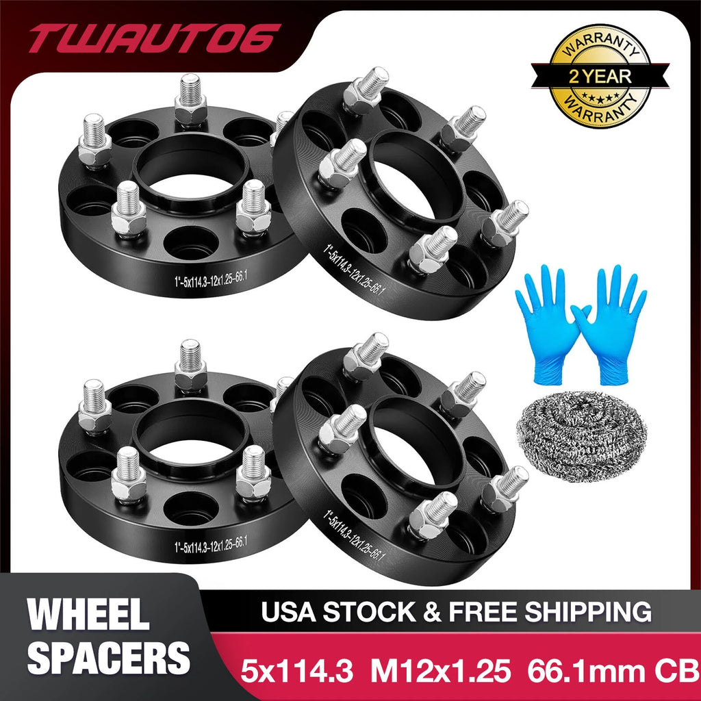 4PCS 1" Hubcentric Wheel Spacers for Nissan Rogue Sport Select Sentra (2013–2020)