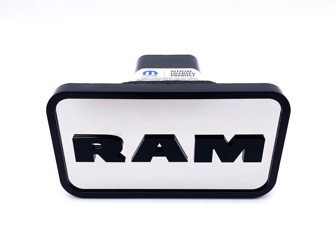 Tow Hitch Cover with Mirrored ABS for Ram 2 Inch Receiver (2019–2026)