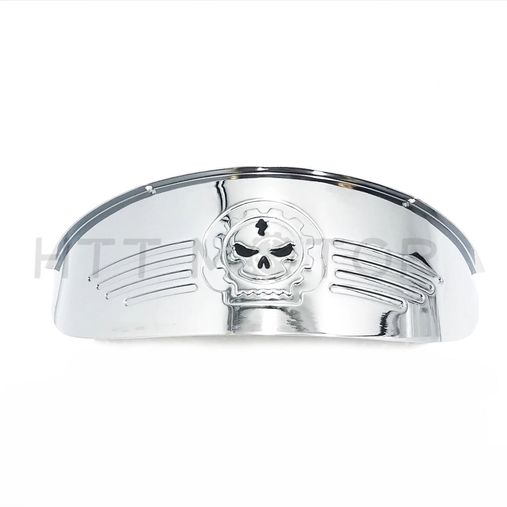 Skull Chrome 7" Headlight Visor for Harley XL XLH FXR