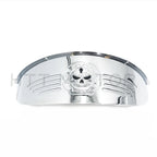Skull Chrome 7" Headlight Visor for Harley XL XLH FXR
