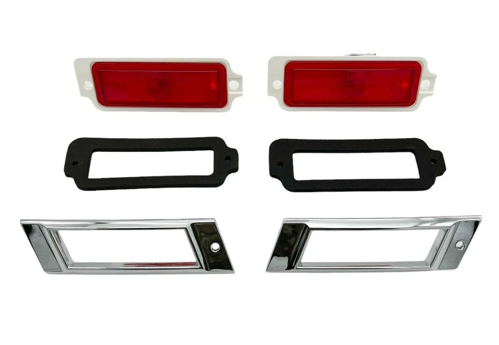 Rear Red Marker Light Assemblies Replacement for 1968 Chevy Passenger Car