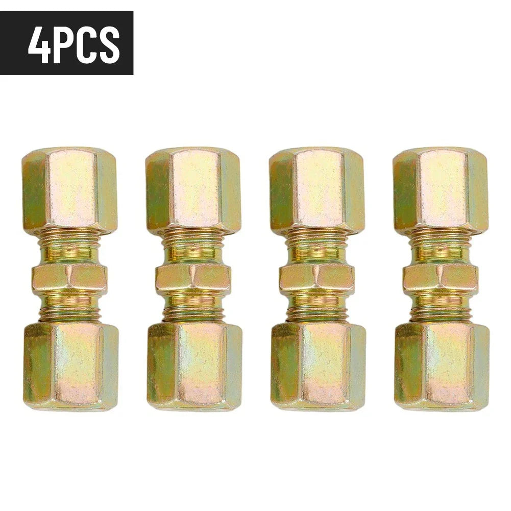 Brake Line Connector 4pcs for Brake Pipe 4.75mm