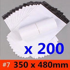 200pcs Poly Satchel Courier Mailer Bags 350X480 mm Self-Seal