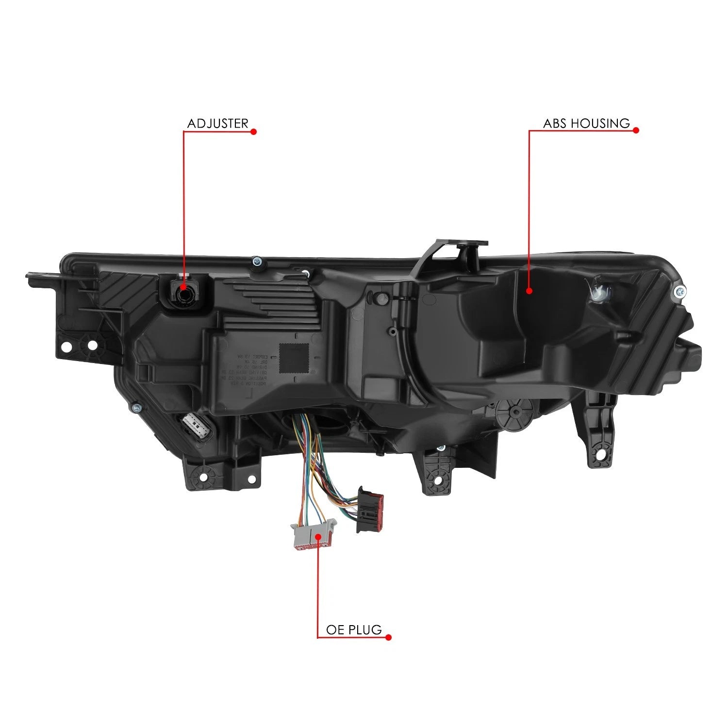 LED Headlight Assembly for Ford Explorer (2020–2024) - Right Side, Black Amber
