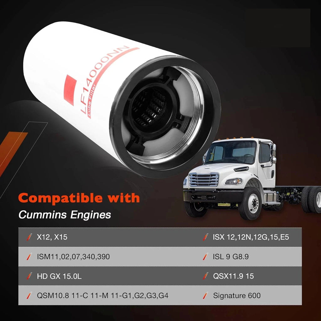 6X Oil Filter for Cummins ISX ISM X12 (Fits Fleetguard)