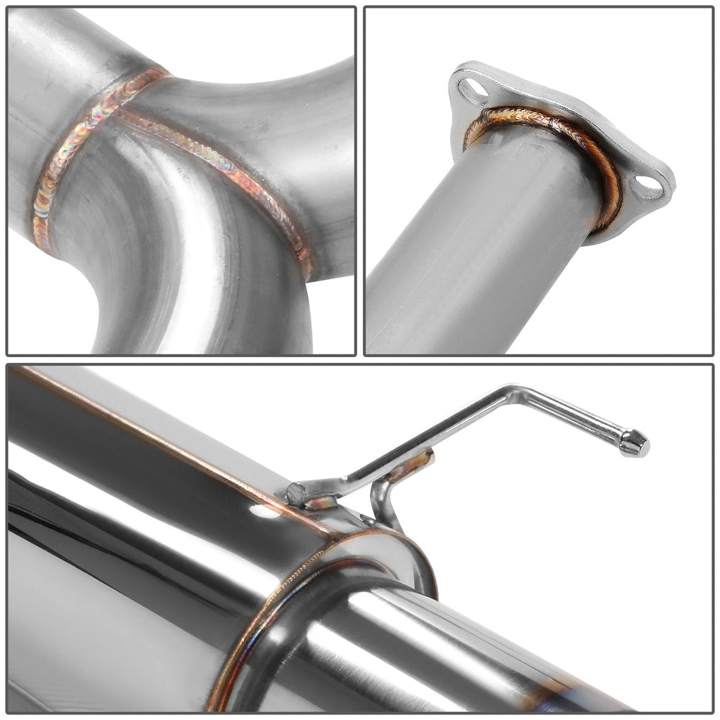 Dual Burnt Tip Stainless Steel Catback Exhaust for Honda Accord V6 (1998–2002)