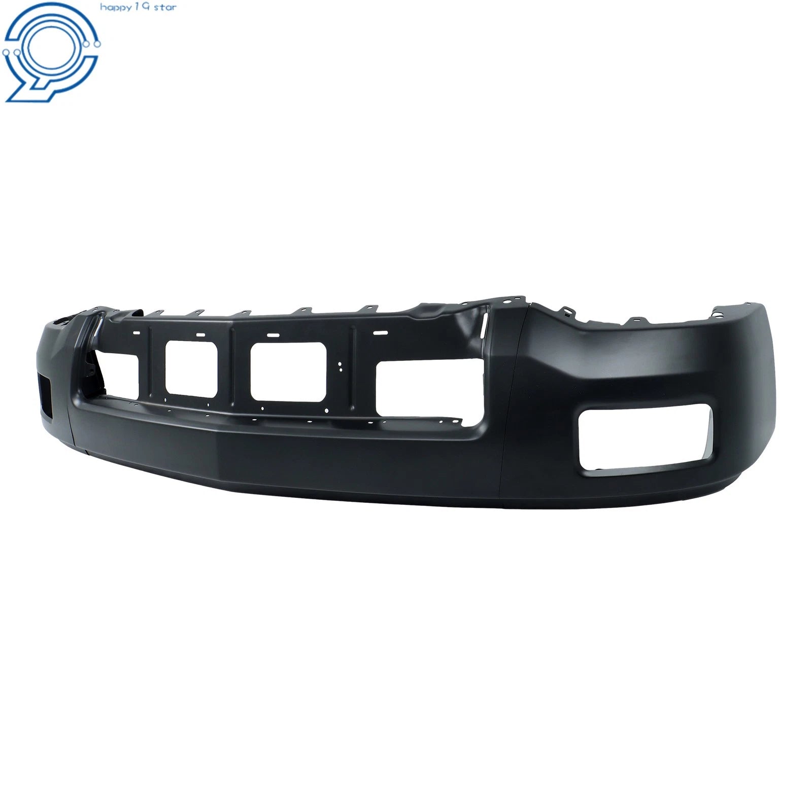 Black Steel Front Bumper for Chevy Silverado 1500 (2014–2015) W/O Sensor Holes
