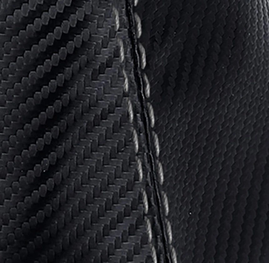 Carbon Fiber Manual Shift Boot for Ford Mustang (2005–2009) Gray Stitch