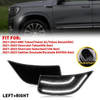 Smoke Lens White Side Marker Lights for Cadillac Escalade Suburban Tahoe Yukon (2021–up)