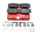 Set of 4 TRW Pro Low-Metallic Brake Pads with Hardware for Lexus HS250h (2012)