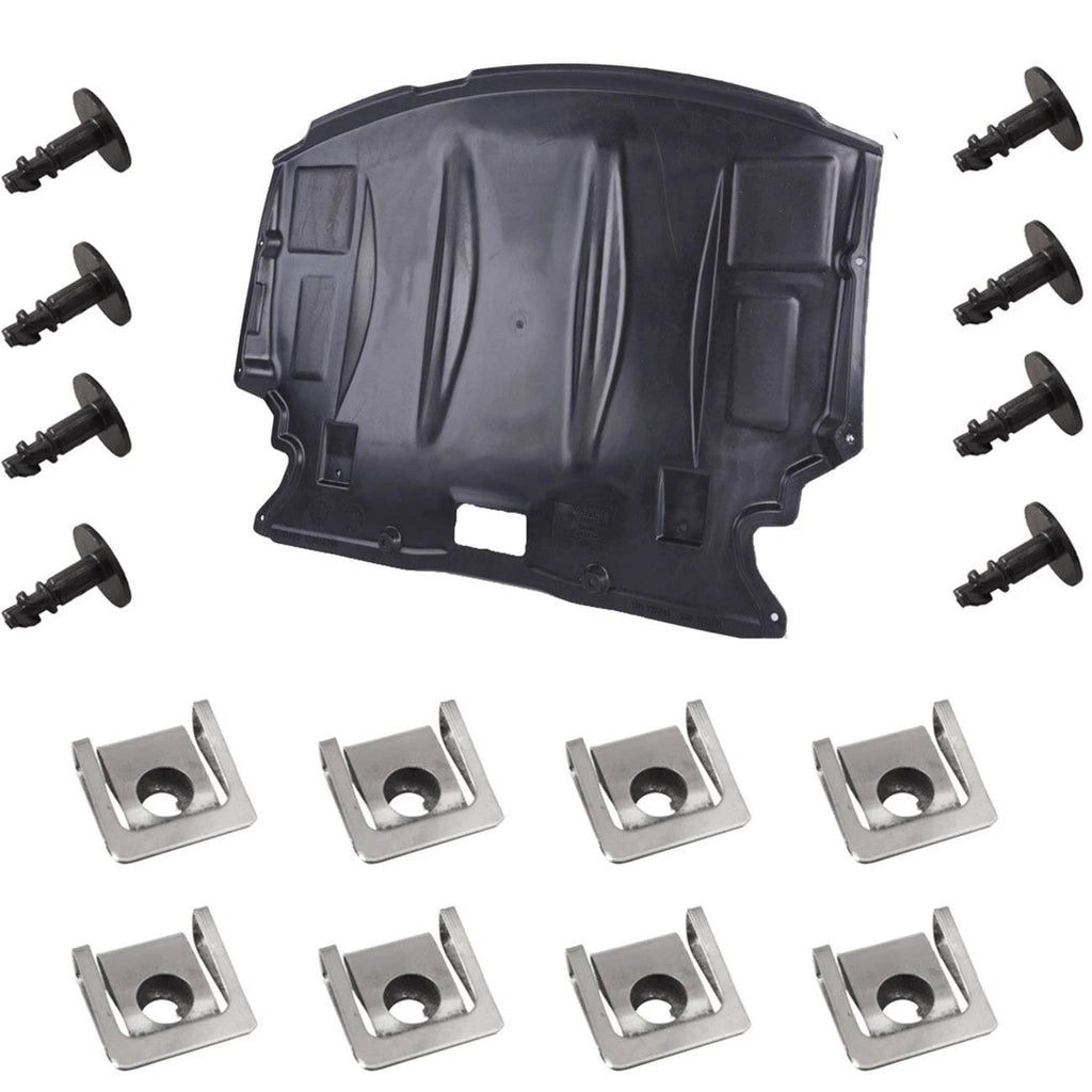 17-Piece Front Engine Splash Panel Kit for BMW 5 Series (2004-2007)