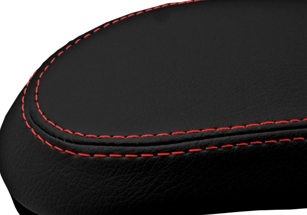 Console Lid Pull Over Cover for Ford Focus (2000–2007) Black Red Stitch