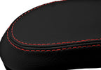 Console Lid Pull Over Cover for Ford Focus (2000–2007) Black Red Stitch