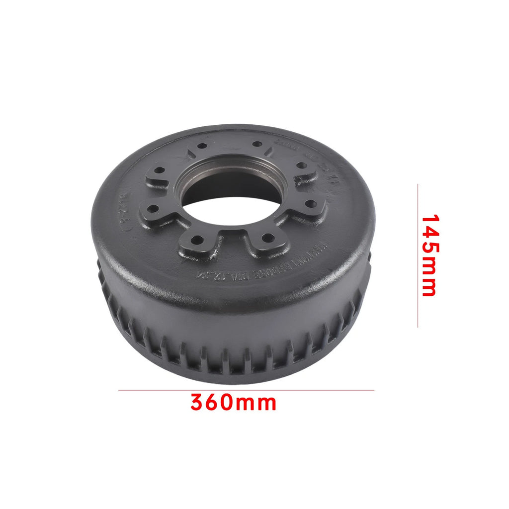 Trailer Brake Drum 12.25" x 4" for Dexter Axle 10K & 13D (Fits 009-027-01)