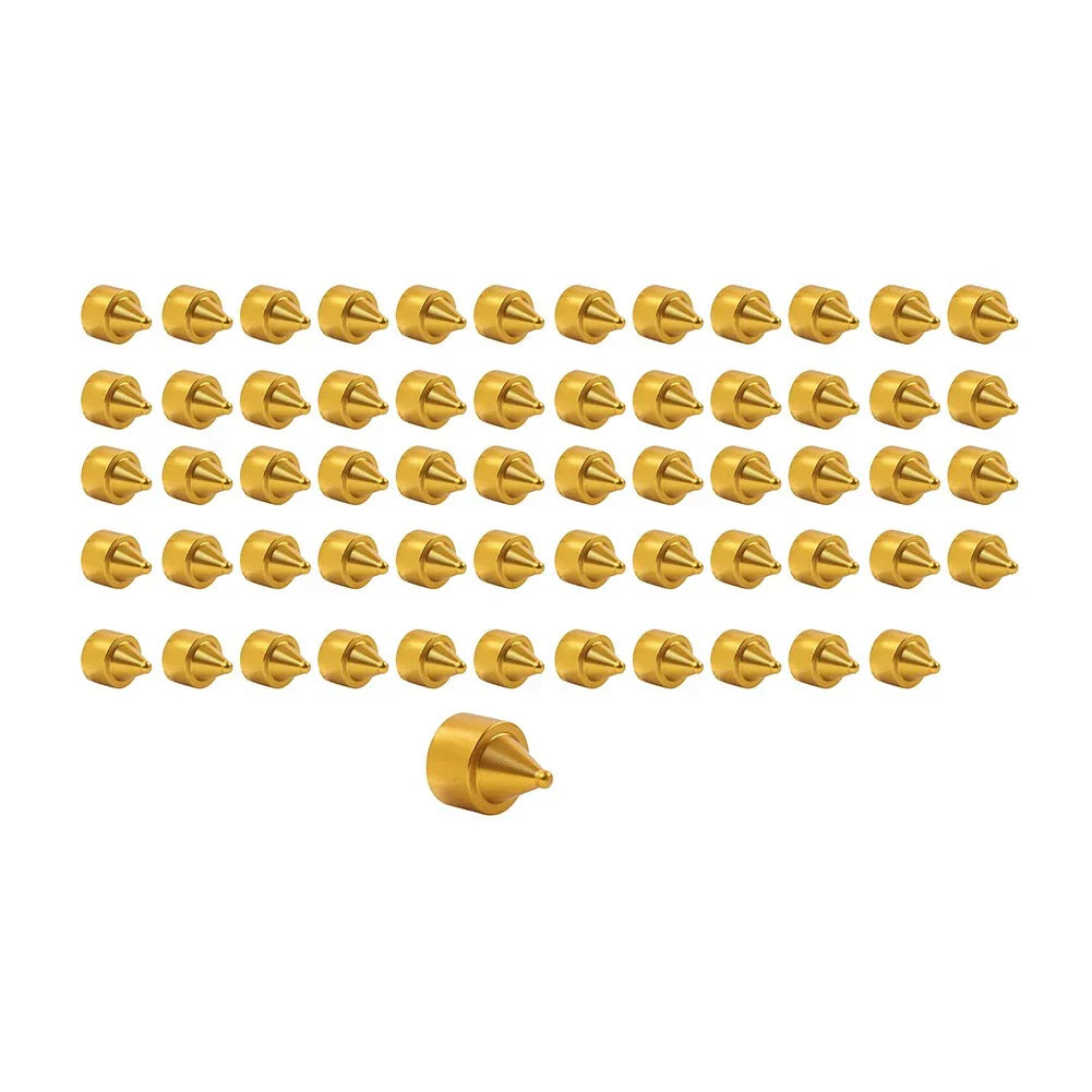 60 x Gold Engine Bolt Caps for Harley Heritage Softail Breakout Dyna FXD