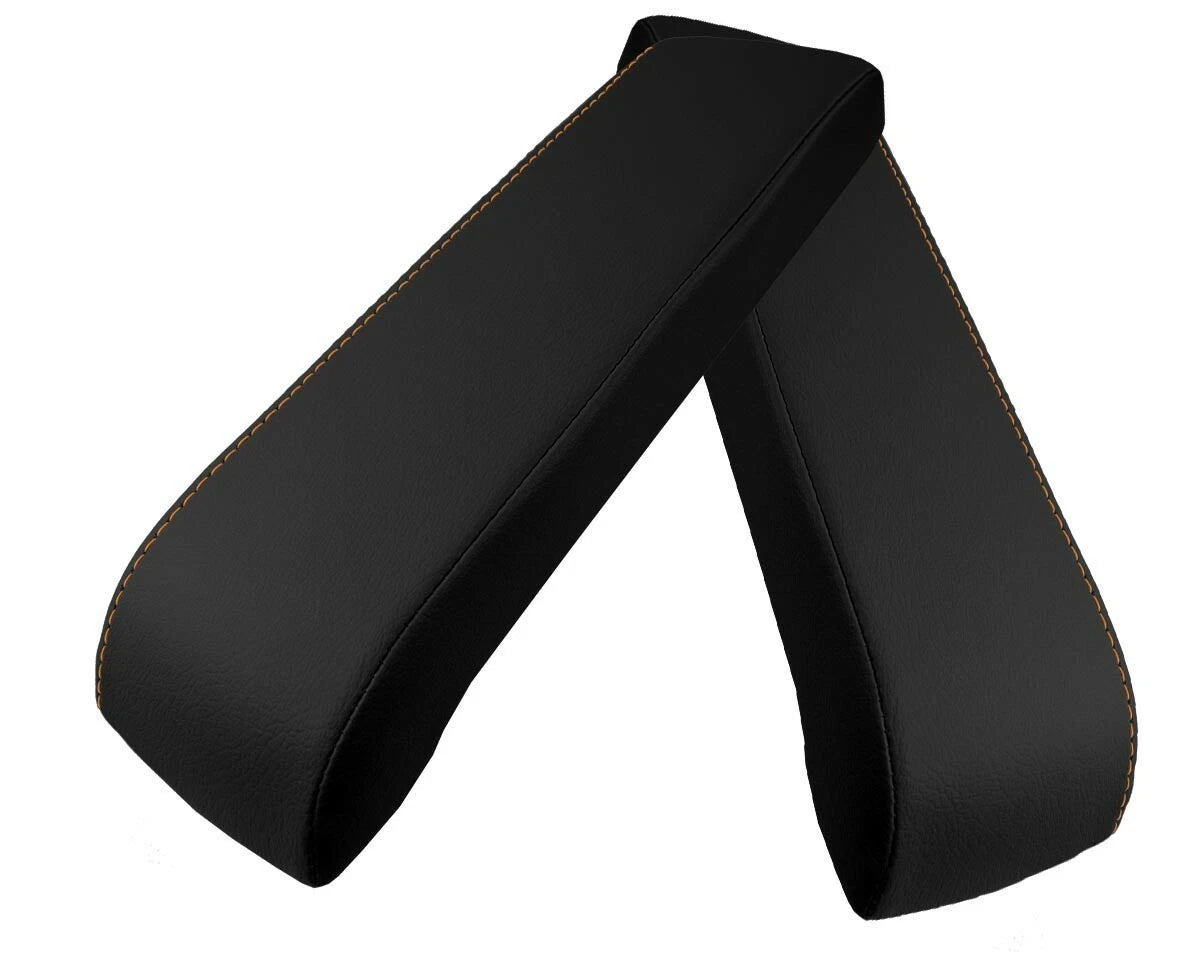 Console Lid Pull Over Cover for Infiniti FX35 (2003–2005) Orange Stitch