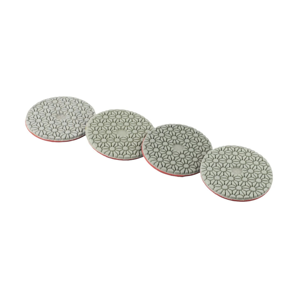 Set of 4 Wet Polishing Pads for Stone Finishes