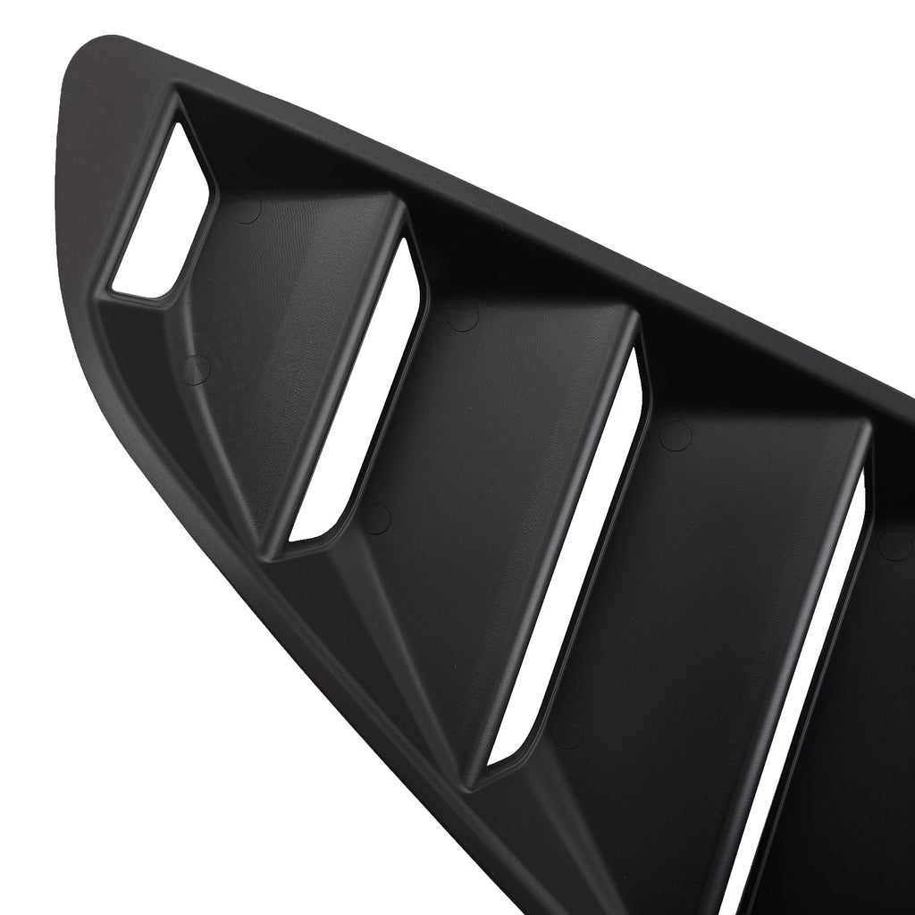 ABS Black Side Window Louvers for Ford Mustang 2-DR Coupe (2015–2020)