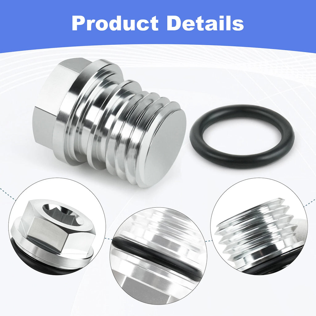 Aluminum Engine Oil Drain Plug w/O-Ring for FR600V, FR651V, FR691V, FR730V