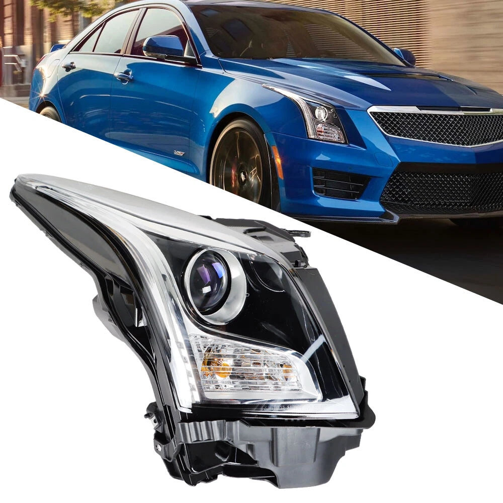 Passenger Side Halogen Projector Headlight Assembly for Cadillac ATS (2013â2018)