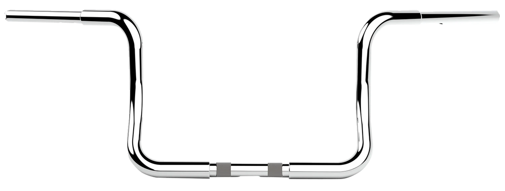 10" Chrome Twin Round Handlebar for LA Choppers (LA-7325-10C)