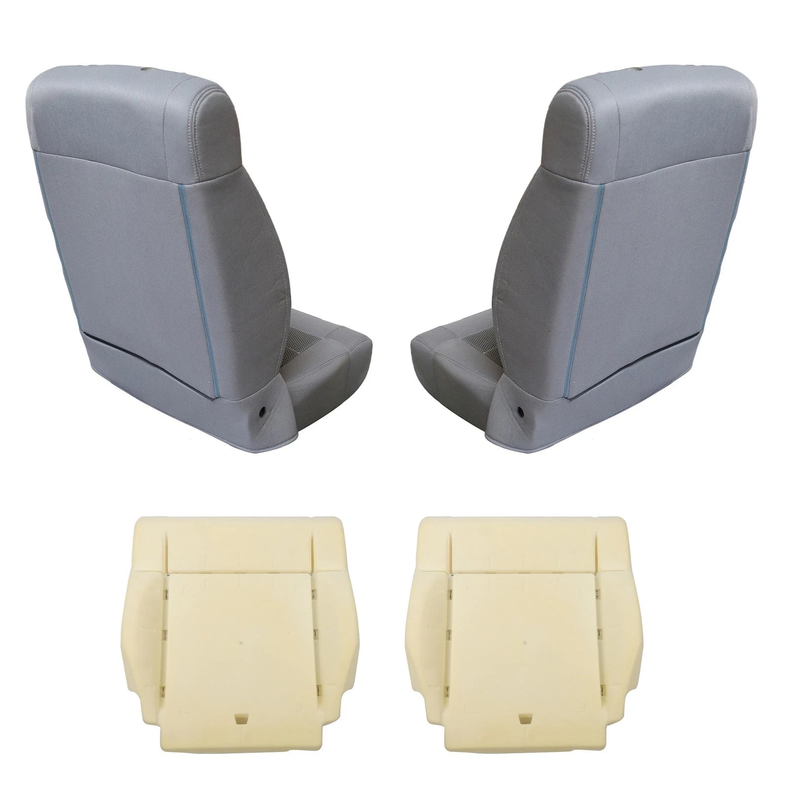 Set of 2 Seat Covers with Foam for Jeep Wrangler (2007-2012)
