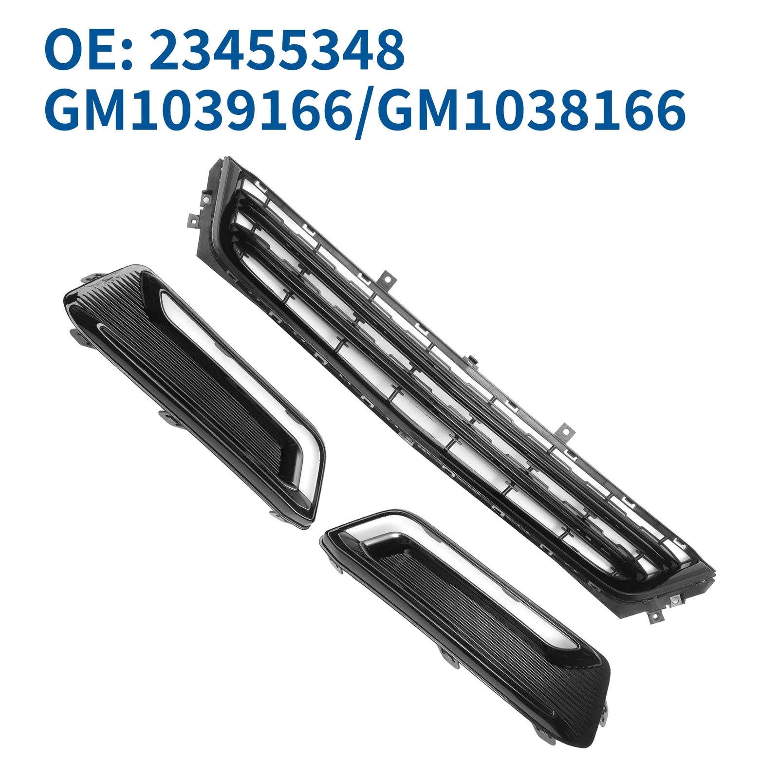Set of 1 Front Lower Bumper Grille for Chevrolet Impala (2014–2020) Black