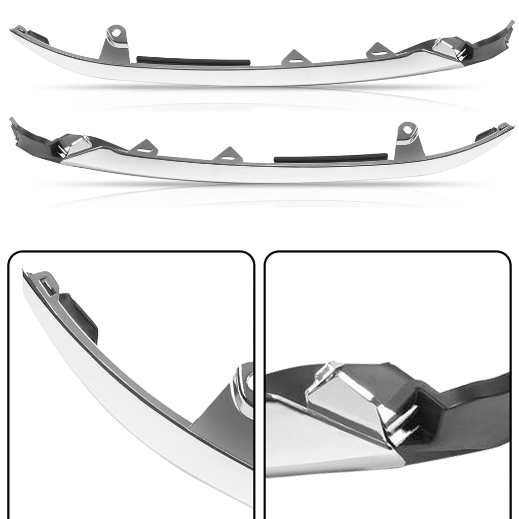 Set of 2 Chrome Headlight Molding Trim for Honda Accord (2021–2022)