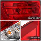 Chrome Red Driver Left Side Outer Taillight Assembly for Honda Odyssey (2014–2017)