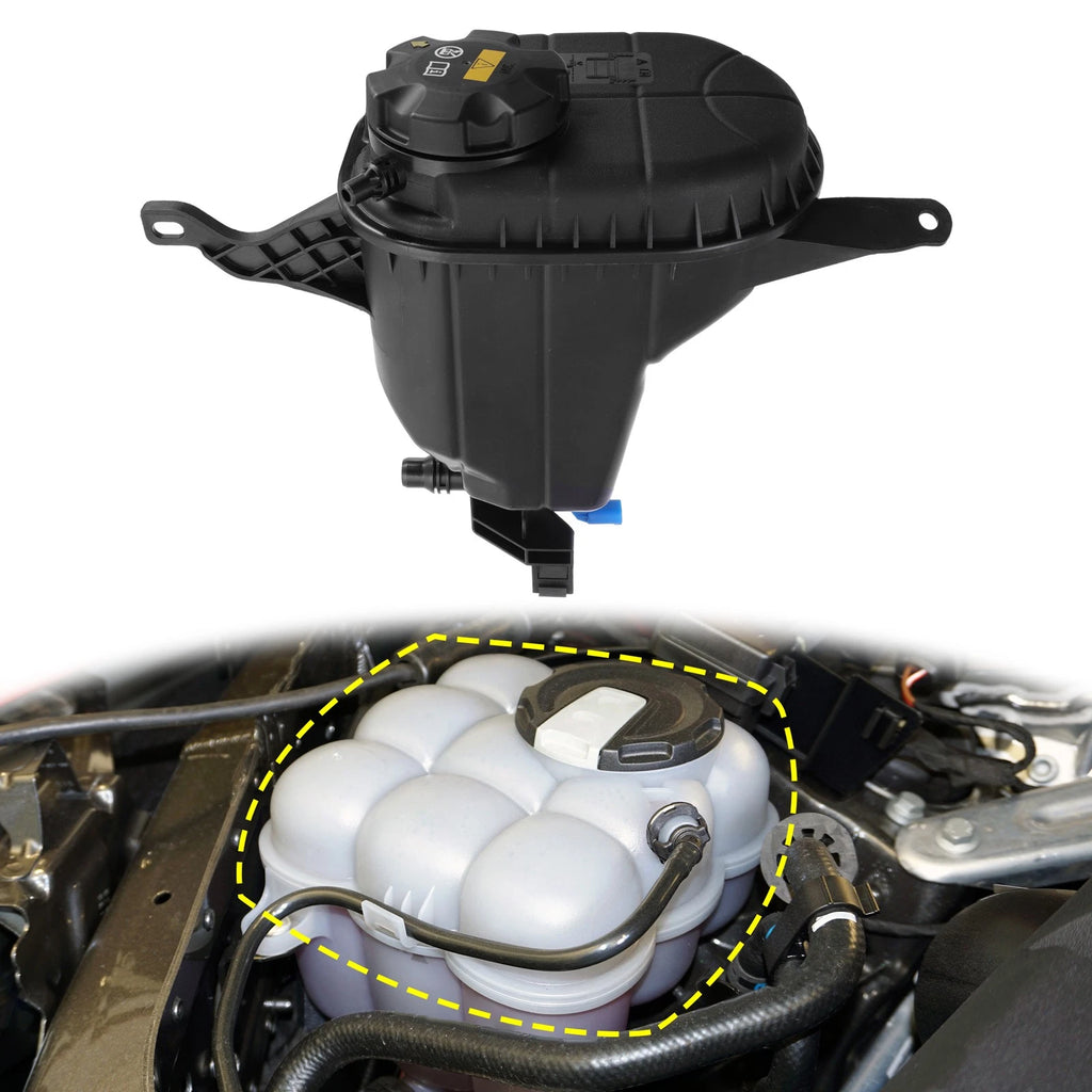 Coolant Radiator Reservoir Tank 17137647284 with Cap & Sensor for BMW F10 (2011–2017)