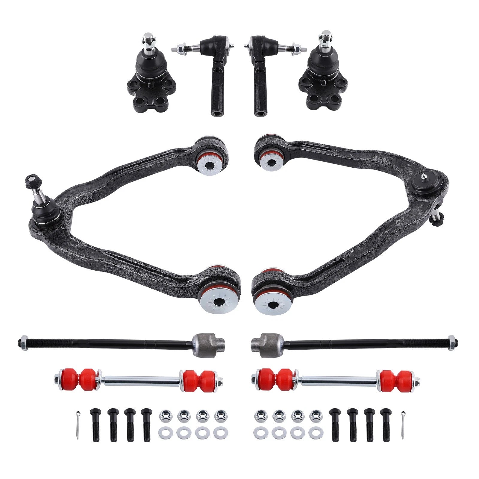 10x Front Upper Control Arms Stabilizer Bar Link for Silverado Sierra 1500 (1999–2006)