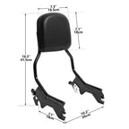 Sissy Bar Backrest & Docking Hardware for Harley Softail Slim Street Bob (2018–2023)