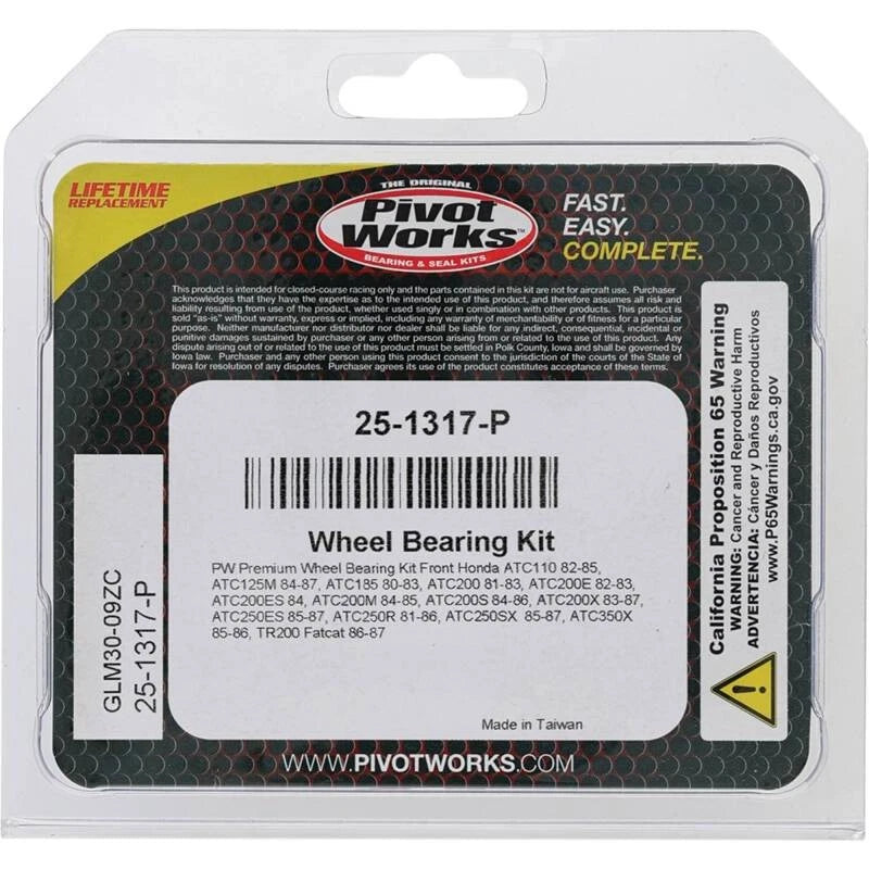Pivot Works Premium Wheel Bearing for
