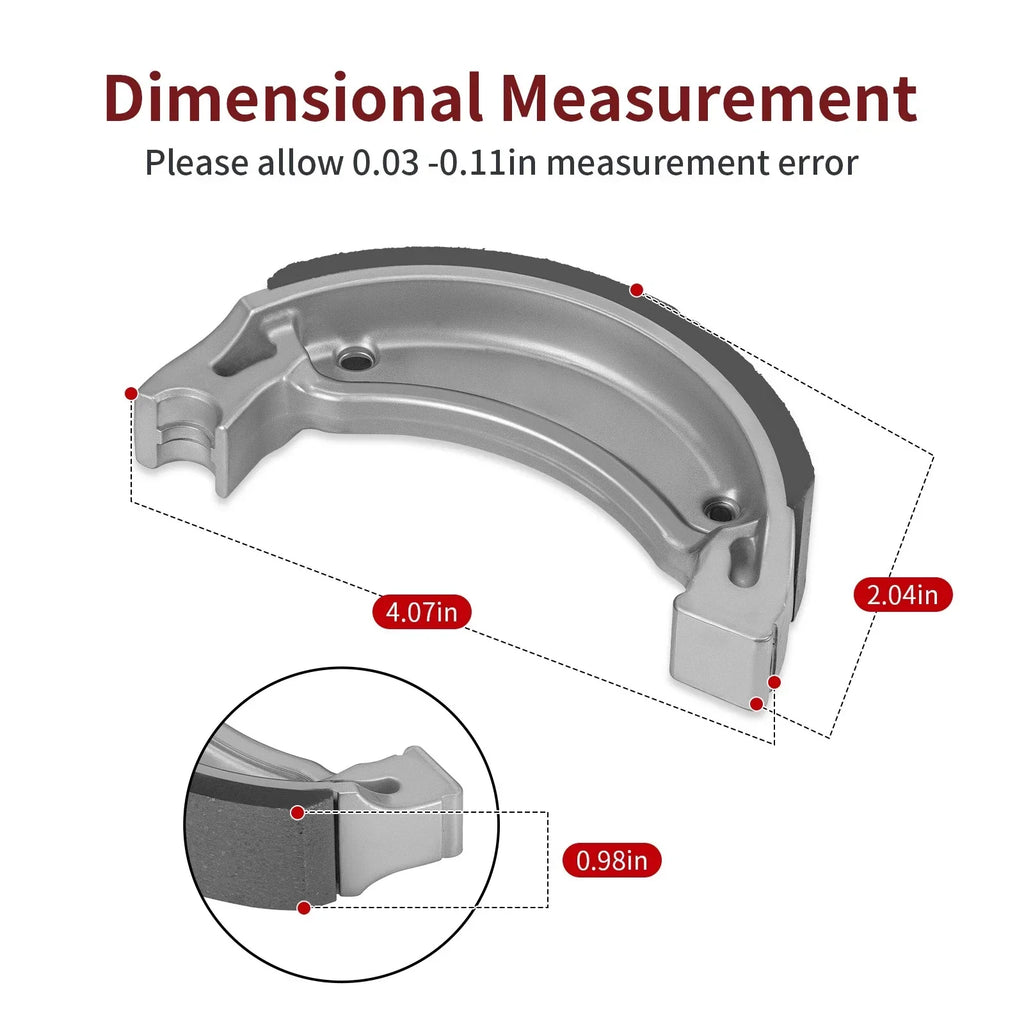 Rear Brake Shoes for Yamaha XT225 PW80 TY80 YZ80 XT125