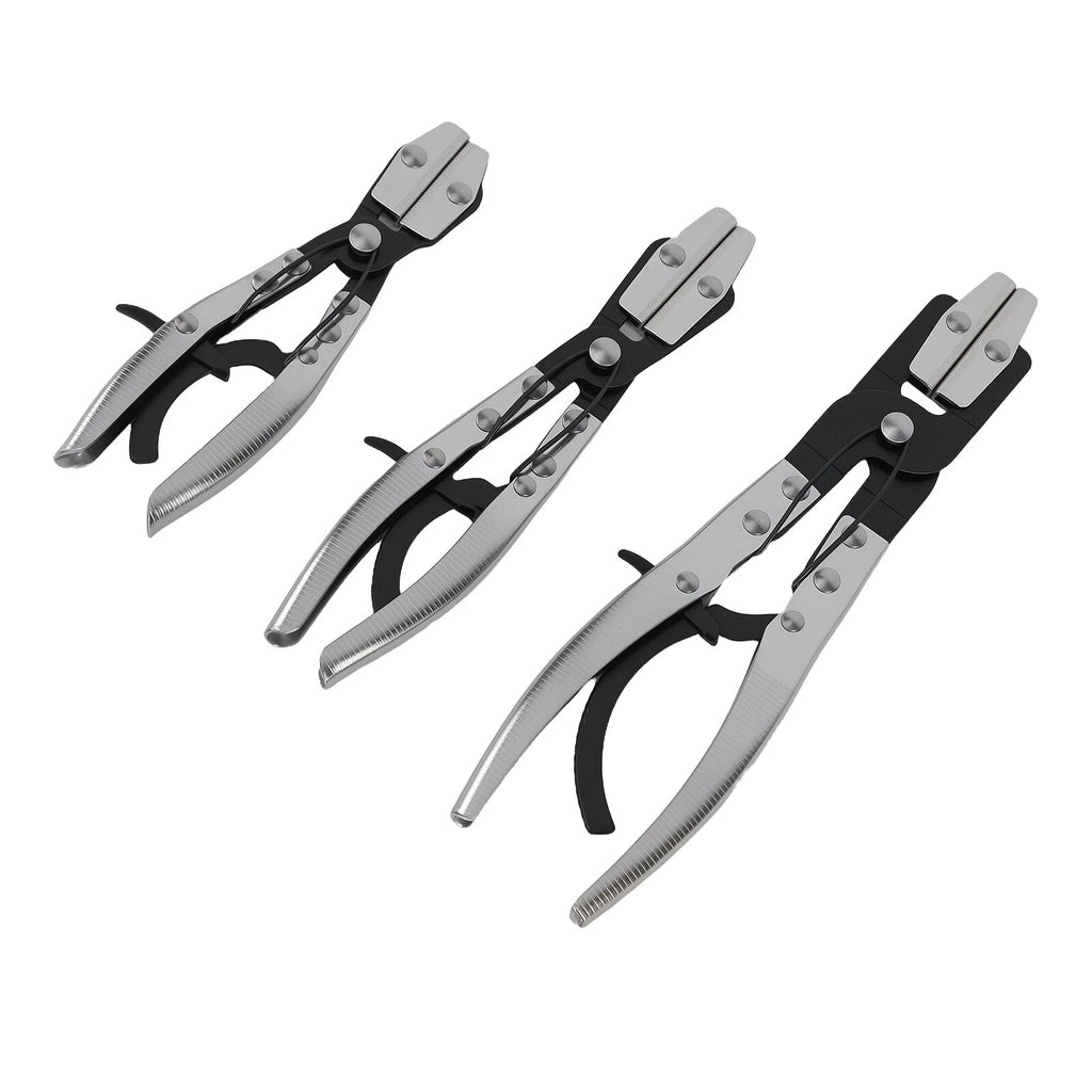 3X Hose Pinch Off Pliers Set for Auto Coolant Fuel Brake Lines (8-12")