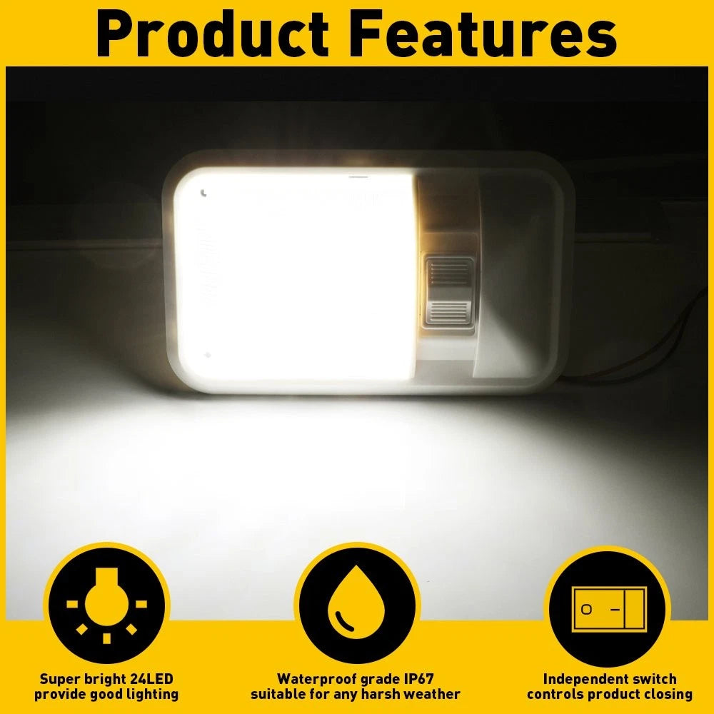 LED RV Ceiling Dome Light for Trailer Camper (12V)