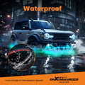 6Pcs RGB LED Waterproof Under Glow Light Strip Kit for Motorcycle